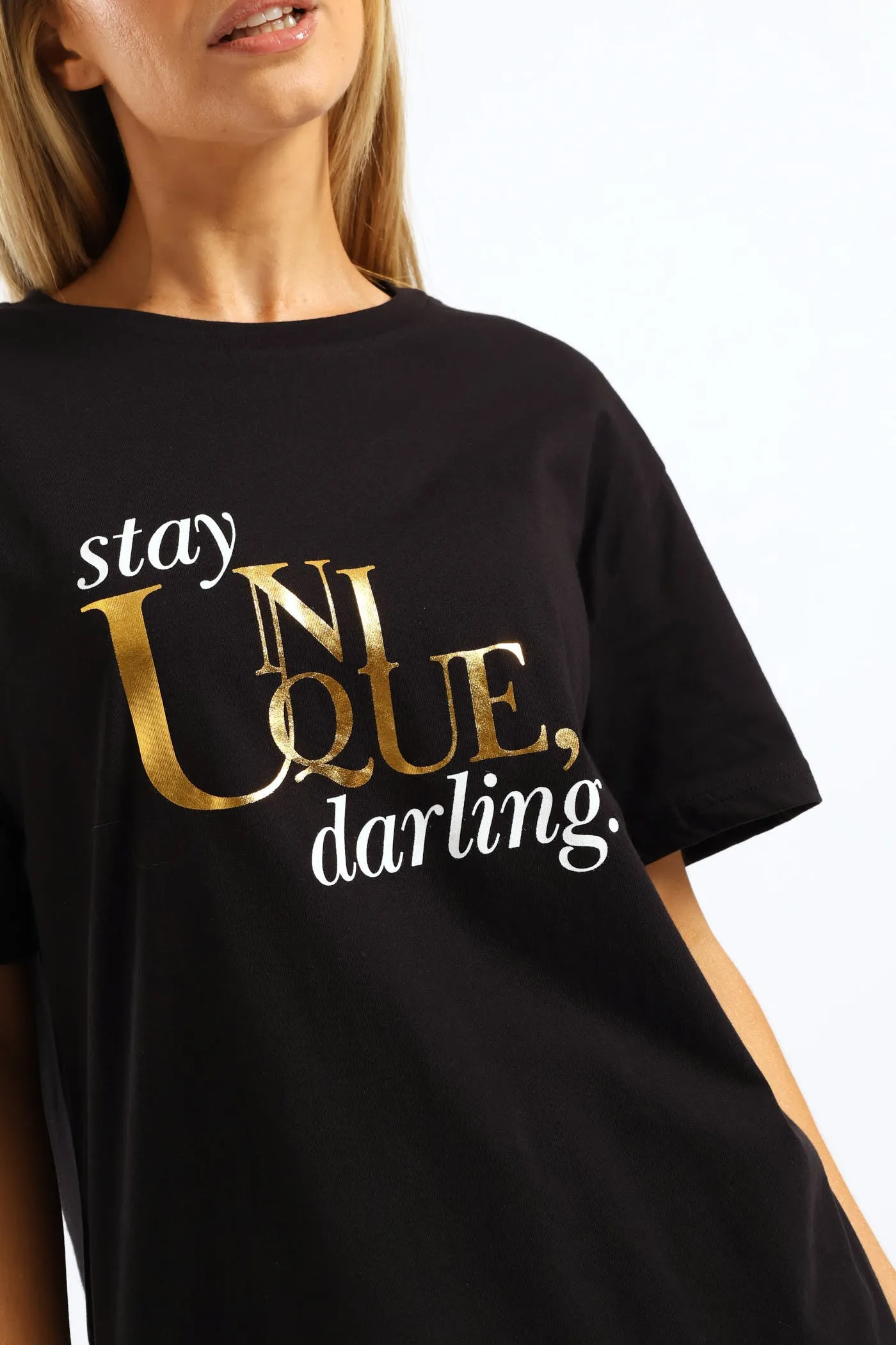Stay Unique Darling Tee - Black sold by Edgars product image thumbnail 2