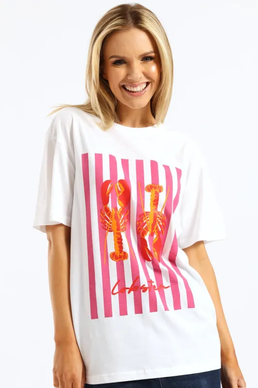 Lobster Tee - White sold by Edgars