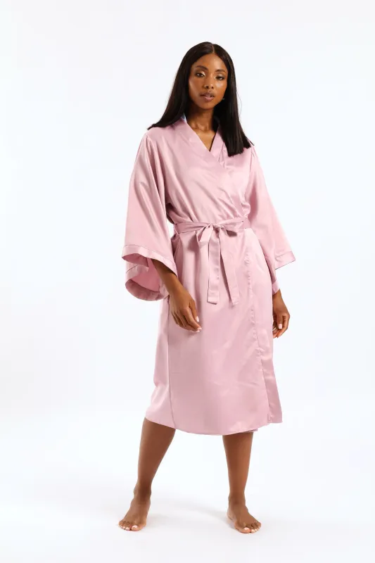 3/4 Satin Gown - Pink sold by Edgars