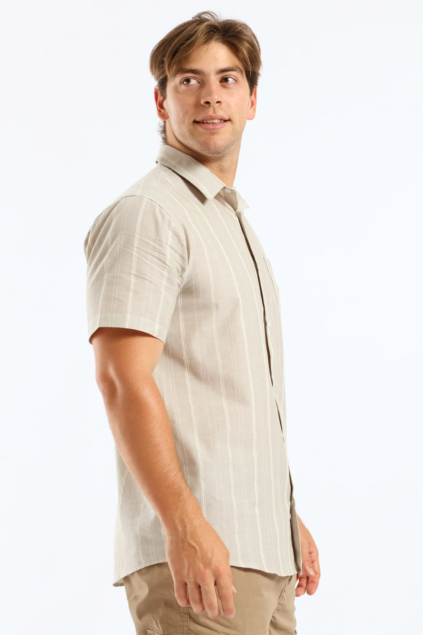 Stripe Surf Interest Regular Shirt - Light Green sold by Edgars product image thumbnail 5