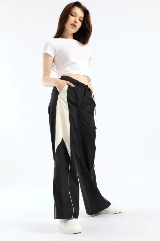 High Rise Wide Leg Pant - Black sold by Edgars