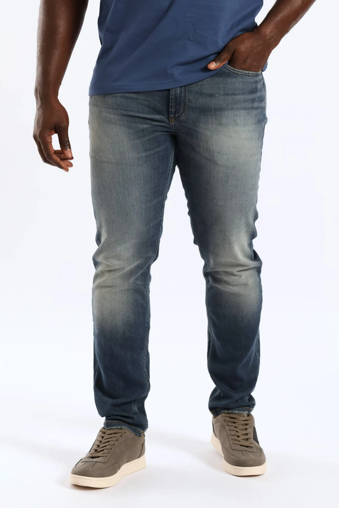 Worn In Skinny Denim - Dark Blue sold by Edgars product image thumbnail 3
