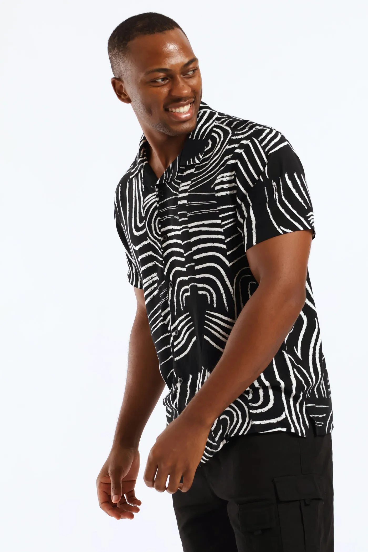 Wave Viscose Shirt - Black sold by Edgars product image thumbnail 3