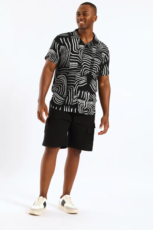 Multi Pocket Shorts - Black sold by Edgars