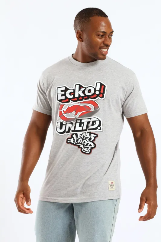 Lifted Logo Tee - Grey sold by Edgars