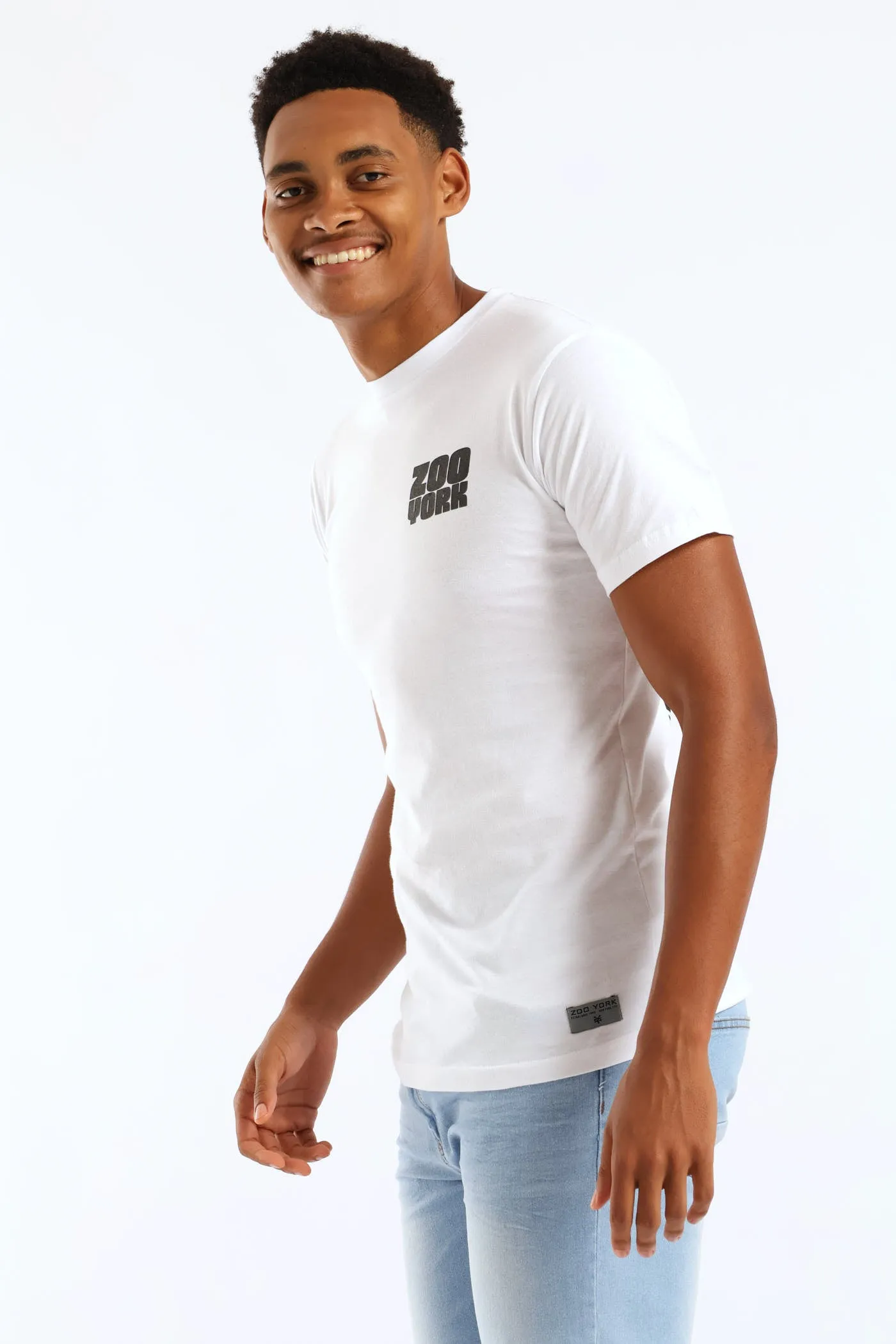 Contour Back Print Tee - White sold by Edgars product image thumbnail 3