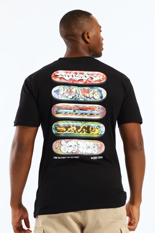 Stacked Board Tee - Black sold by Edgars