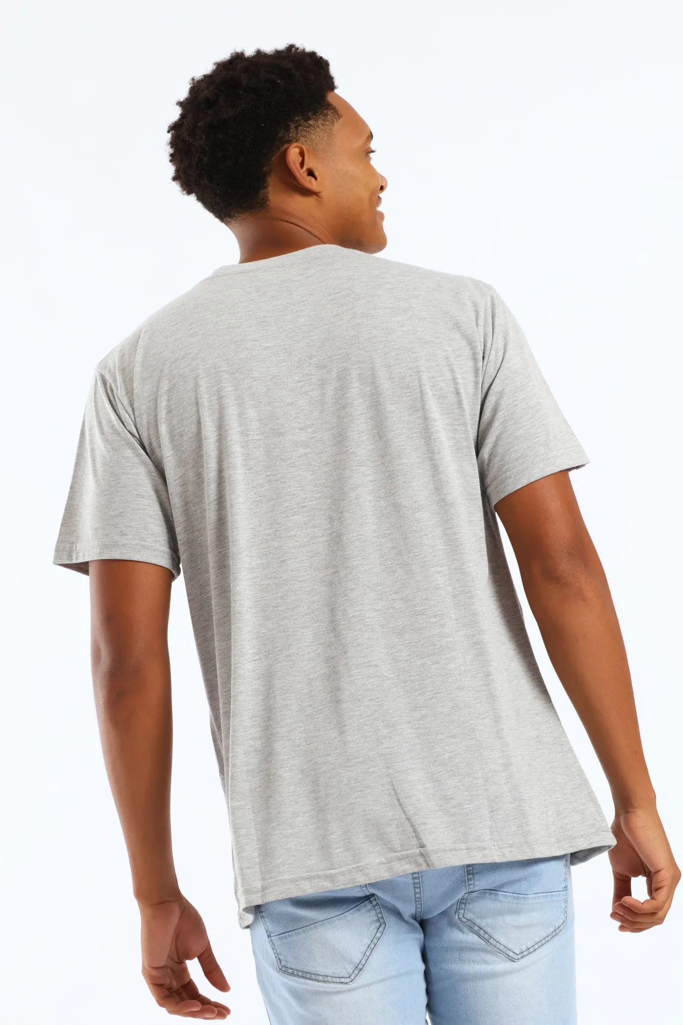 Drip Back Print Tee - Grey Melange sold by Edgars product image thumbnail 4