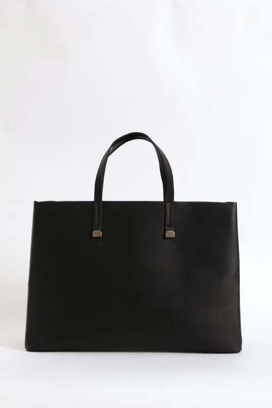 Webbing Strap 15'Laptop Bag - Black sold by Edgars