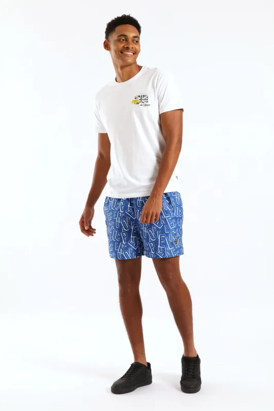 3D Logo Swim Short - Blue sold by Edgars