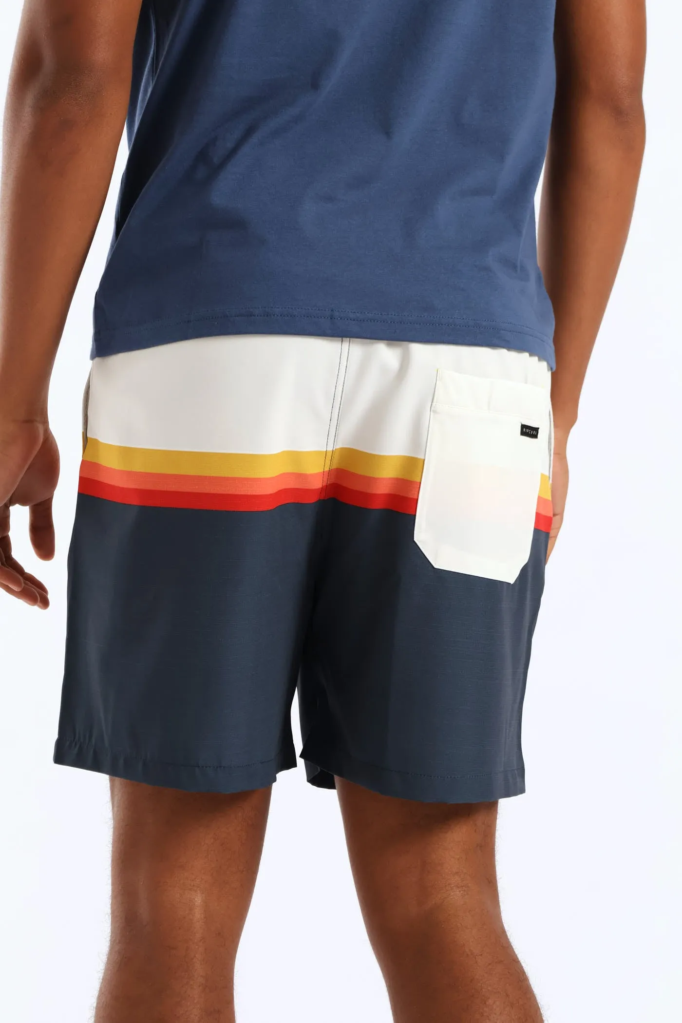 Surf Revival Stripe Volley Short - White/Navy sold by Edgars product image thumbnail 4
