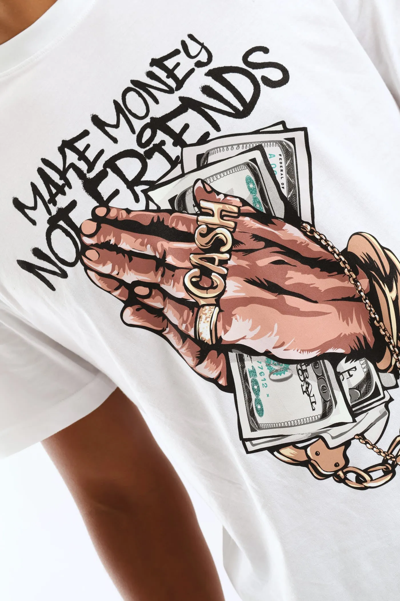 Make Money Front & Back Print Tee - White sold by Edgars product image thumbnail 2