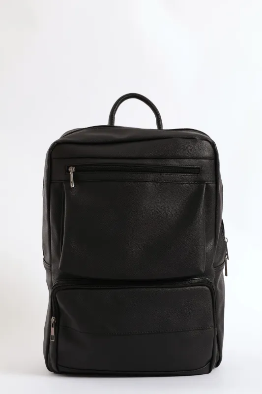 Faux Leather Backpack - Brown sold by Edgars