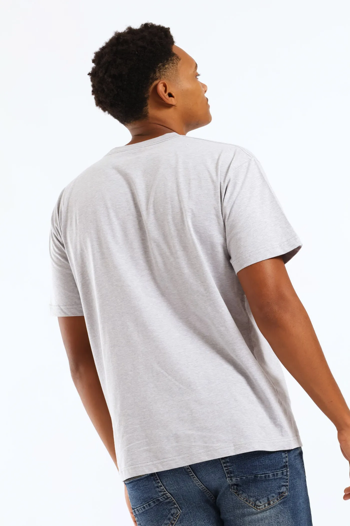 Left Chest Print Tee - Grey sold by Edgars product image thumbnail 4
