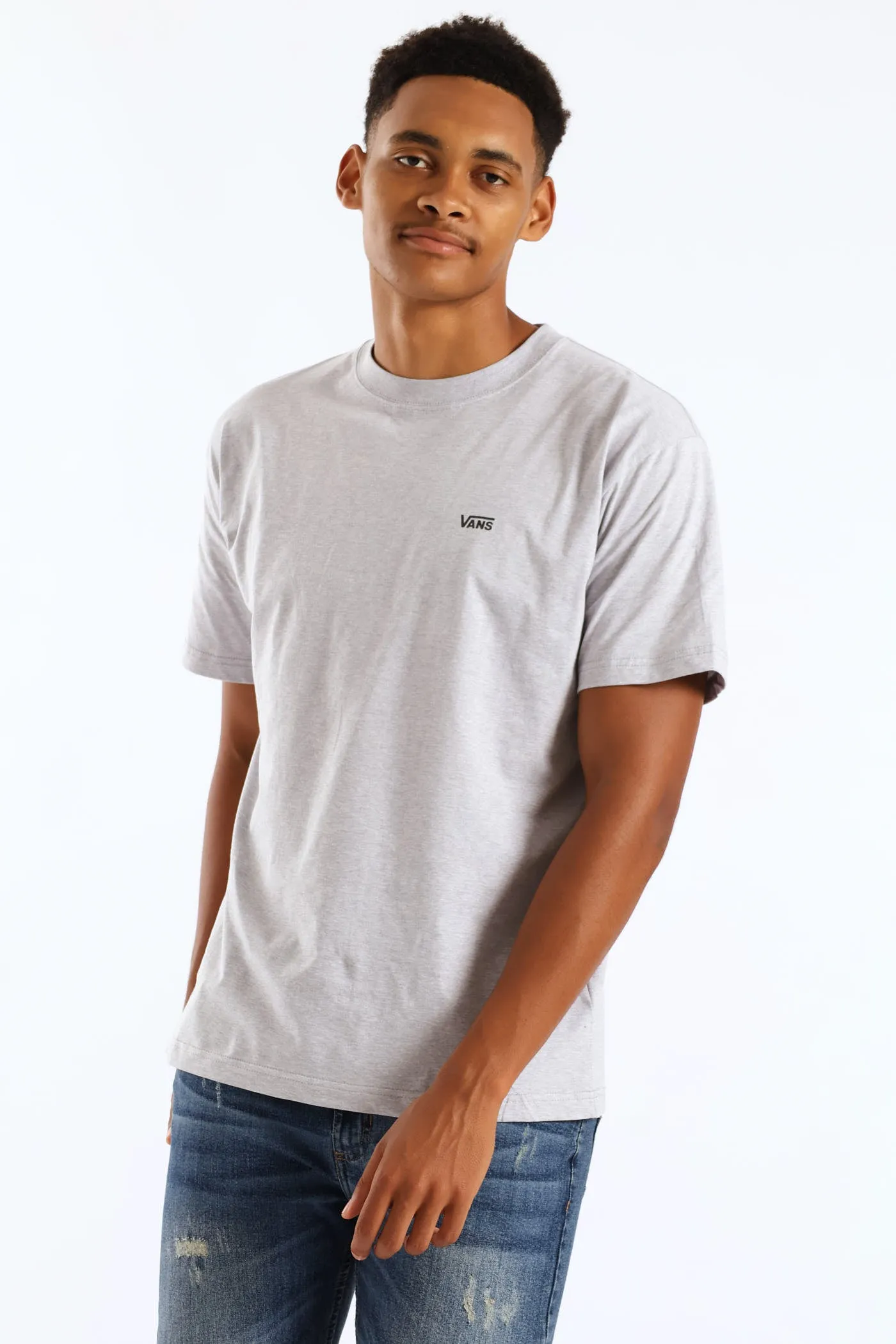 Left Chest Print Tee - Grey sold by Edgars