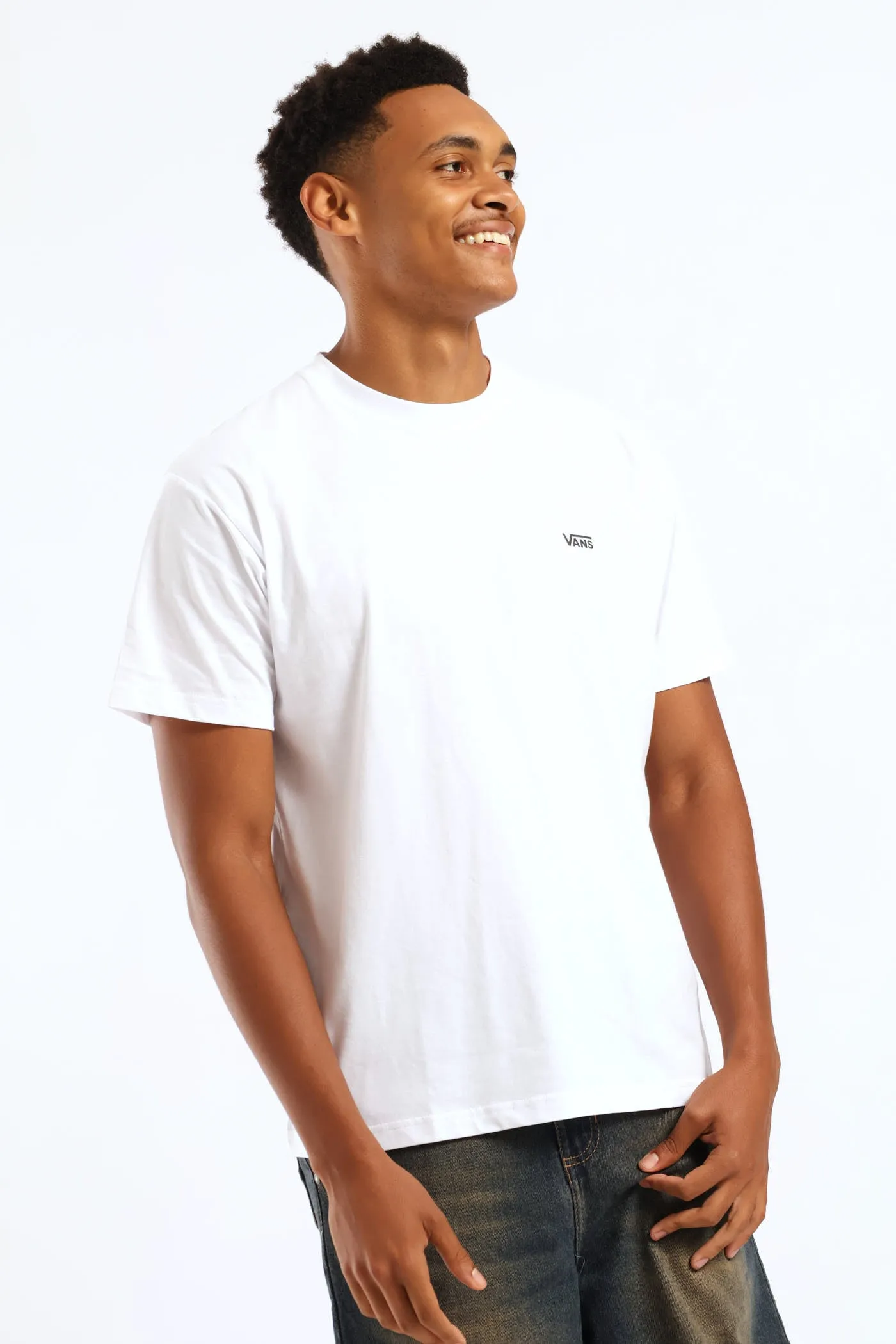 Left Chest Logo Short Sleeve Tee - White sold by Edgars