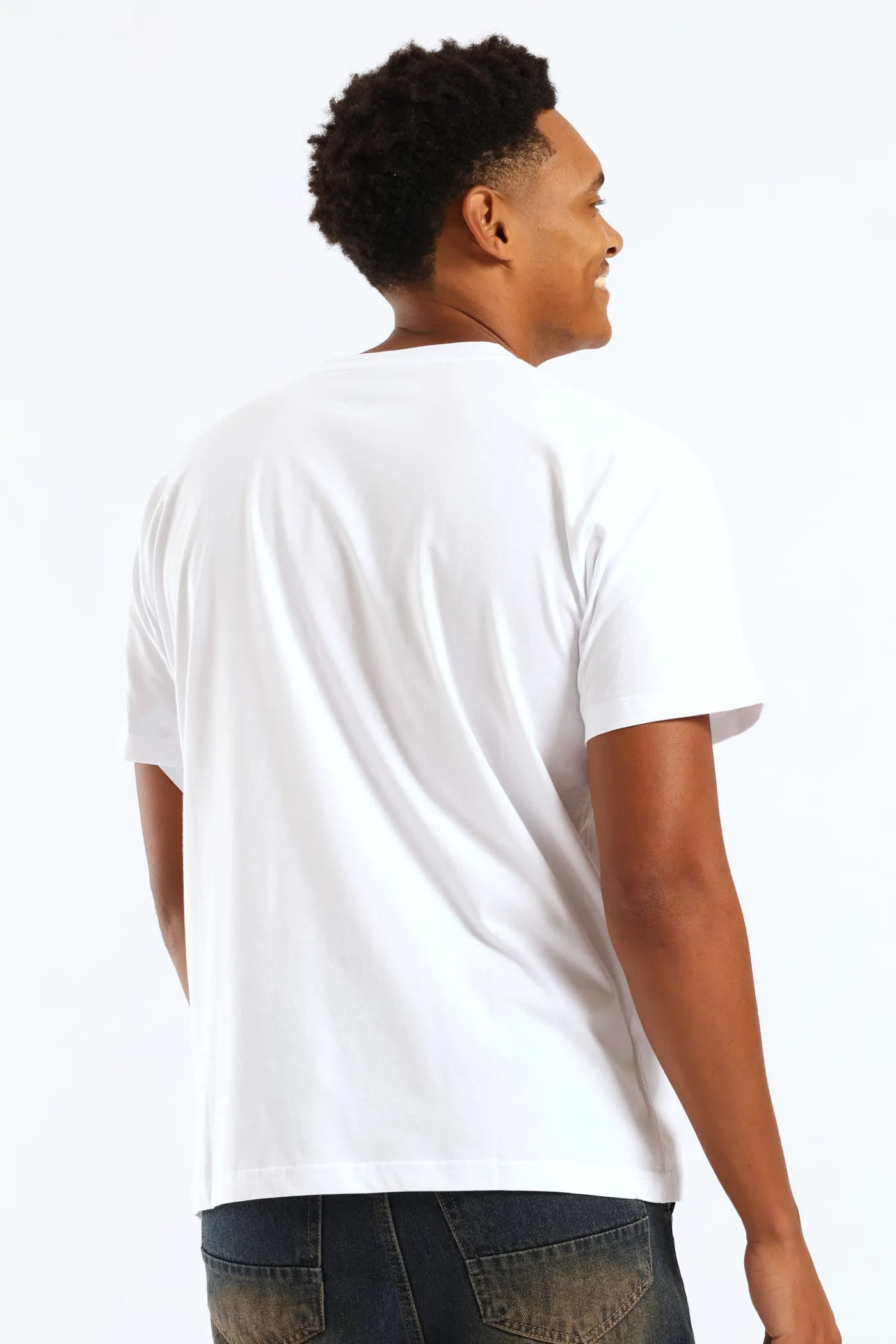 Left Chest Logo Short Sleeve Tee - White sold by Edgars product image thumbnail 4