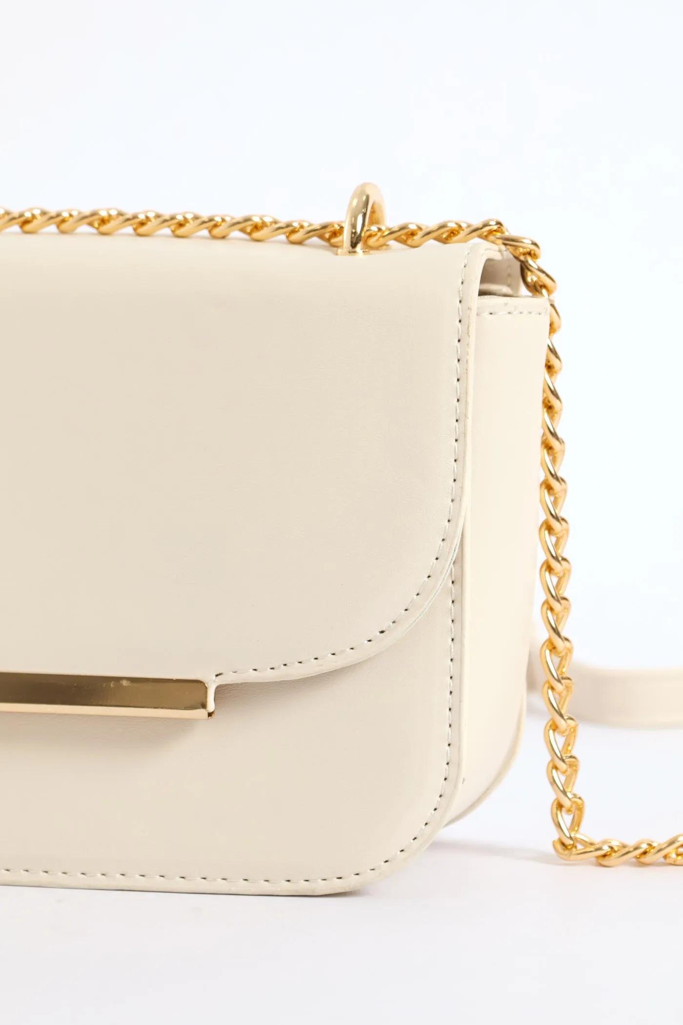 Gold Hardware Satchel Bag - Cream sold by Edgars product image thumbnail 2