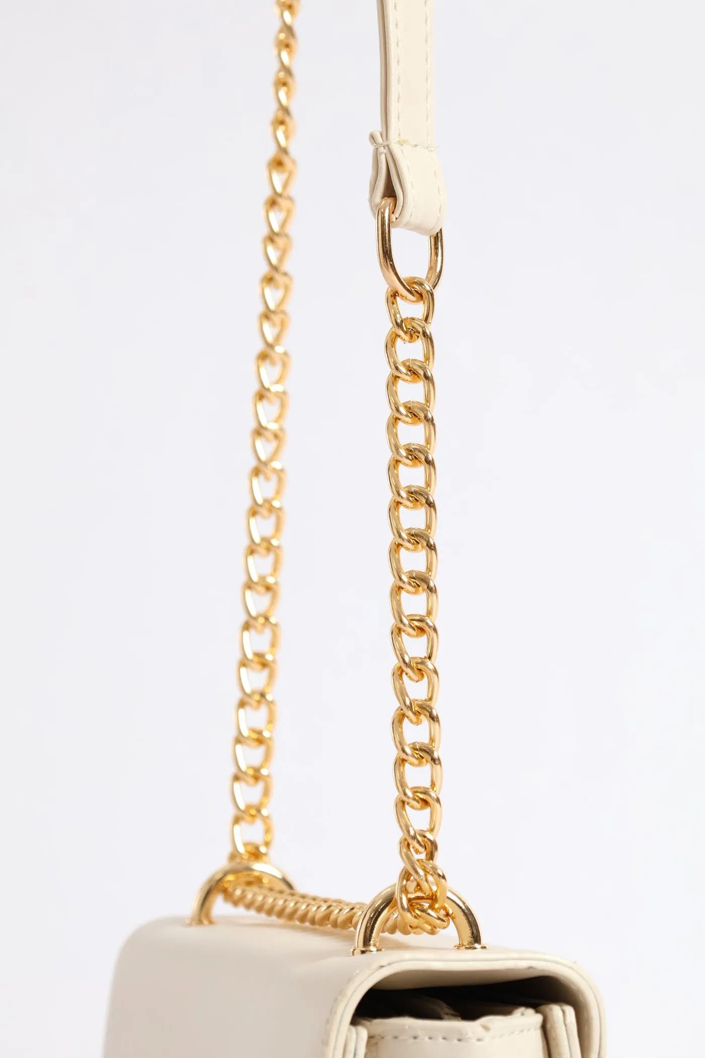 Gold Hardware Satchel Bag - Cream sold by Edgars product image thumbnail 5