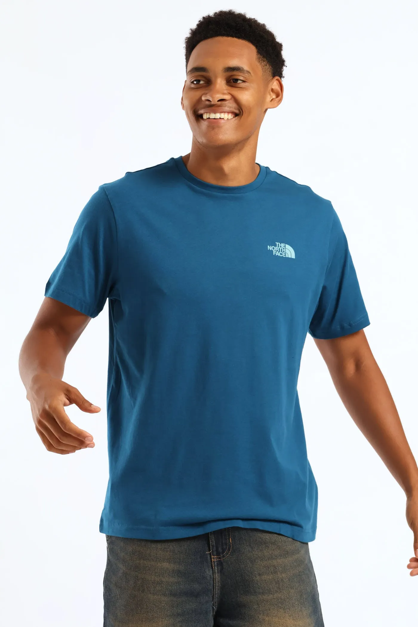 Vertical Logo Tee - Teal sold by Edgars