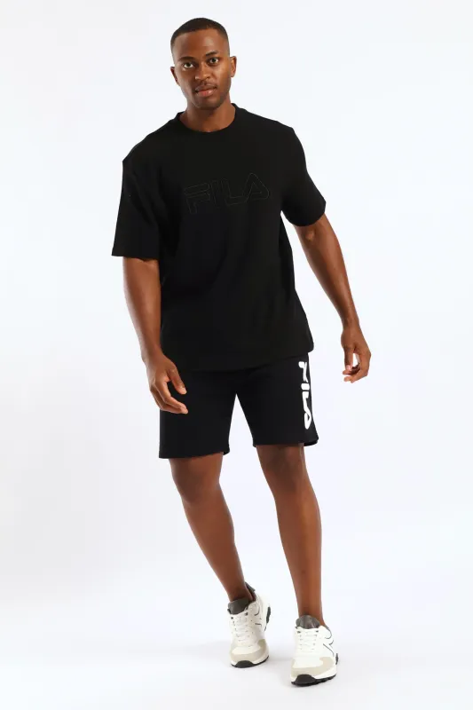 Caleb Waffle T-Shirt - Black sold by Edgars