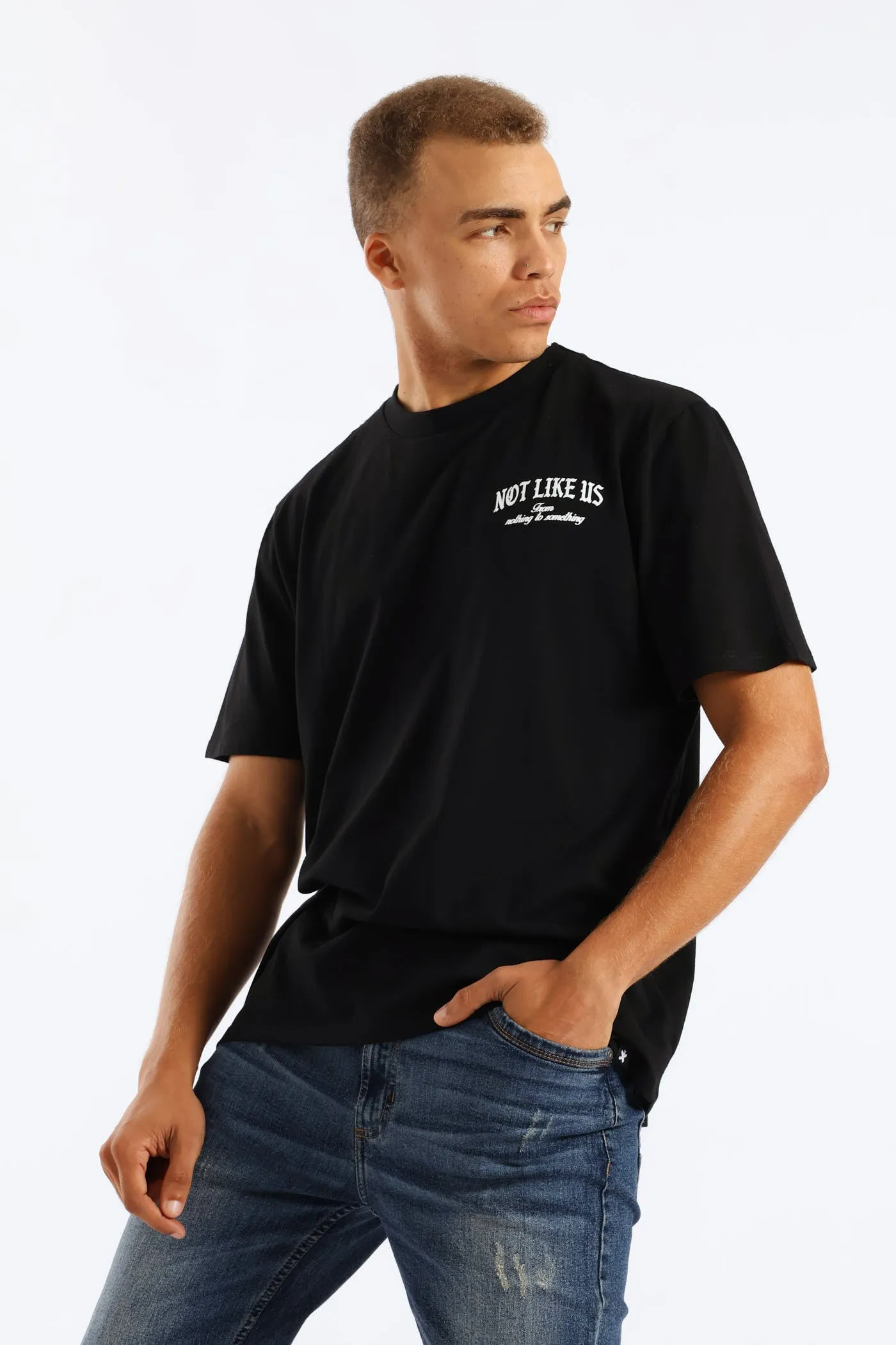 Not Like Us Front & Back Print Tee - Black sold by Edgars product image thumbnail 2