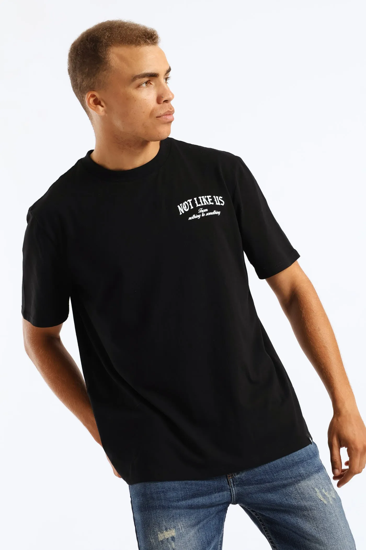 Not Like Us Front & Back Print Tee - Black sold by Edgars product image thumbnail 5