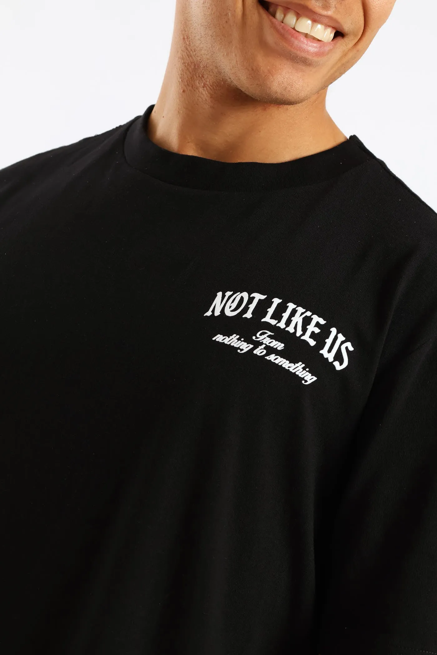 Not Like Us Front & Back Print Tee - Black sold by Edgars product image thumbnail 3