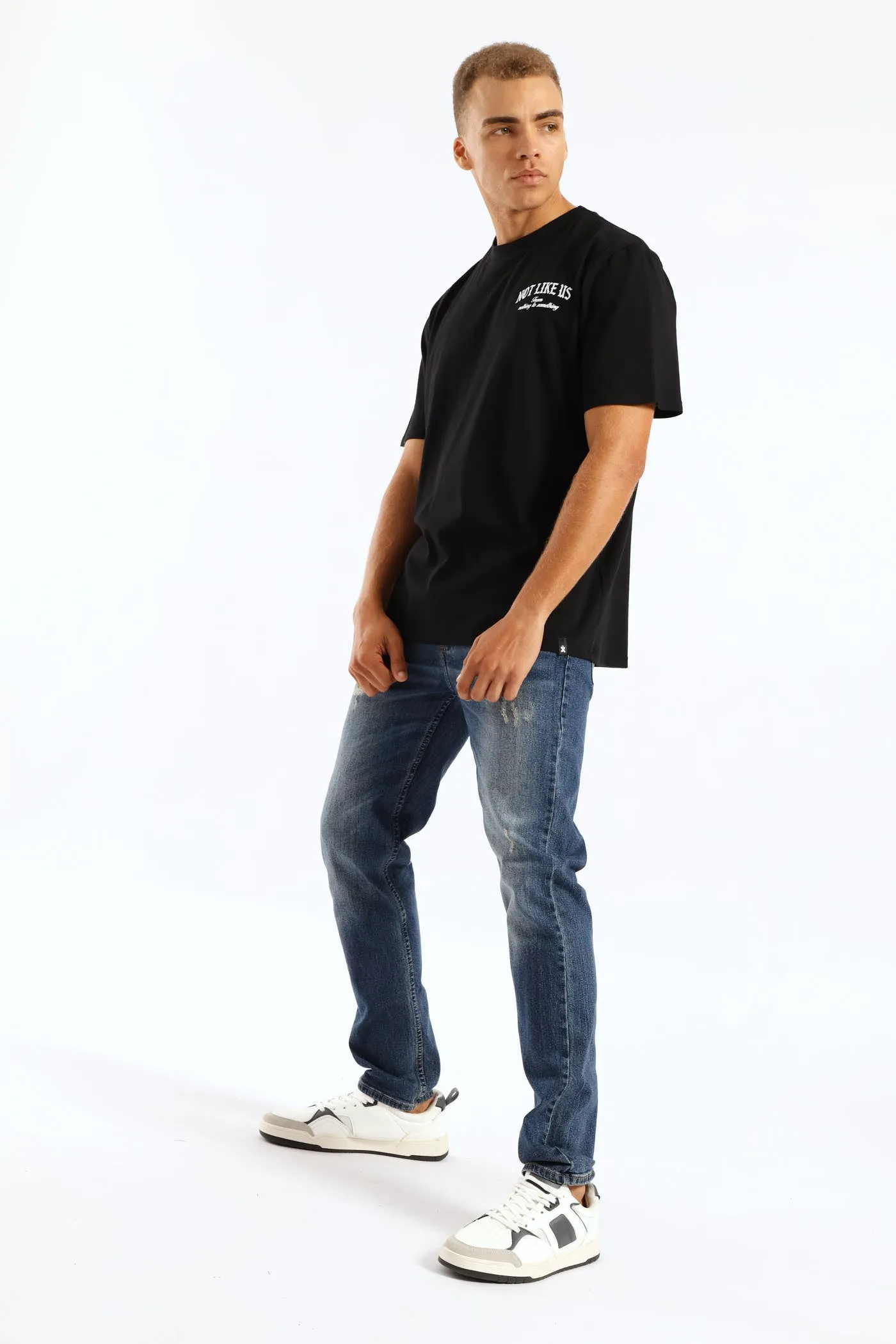 Not Like Us Front & Back Print Tee - Black sold by Edgars product image thumbnail 4