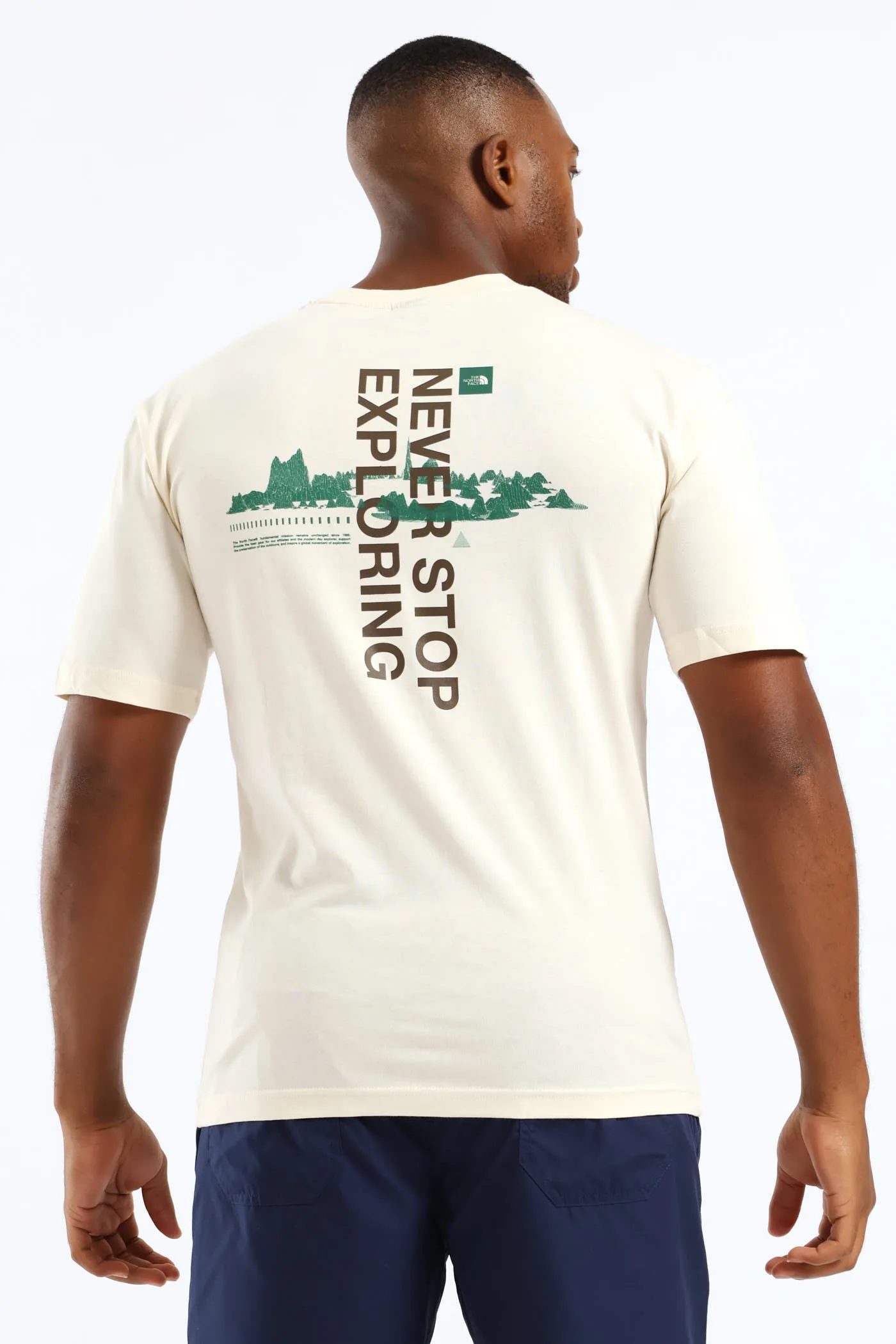 Digital Mountain Range Tee - Off White sold by Edgars