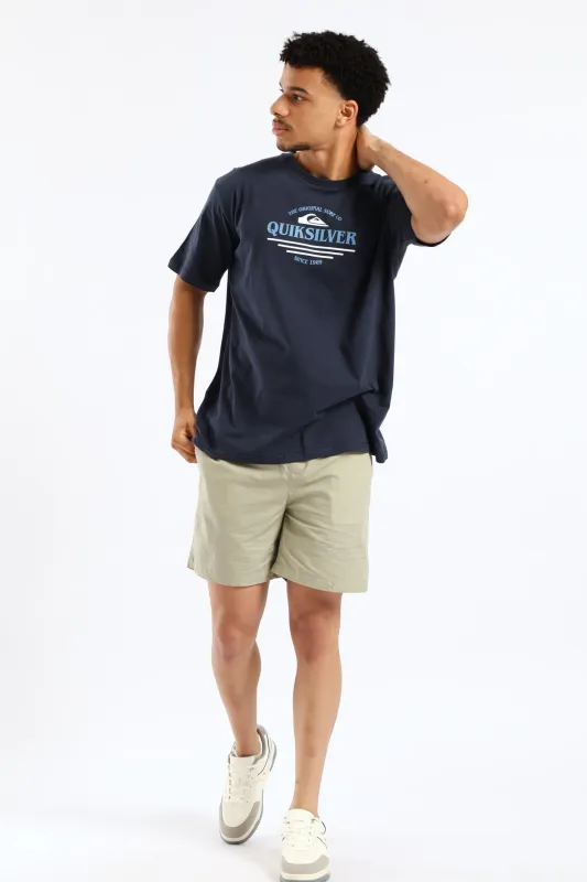 Type Line Tee - Navy made by Quiksilver