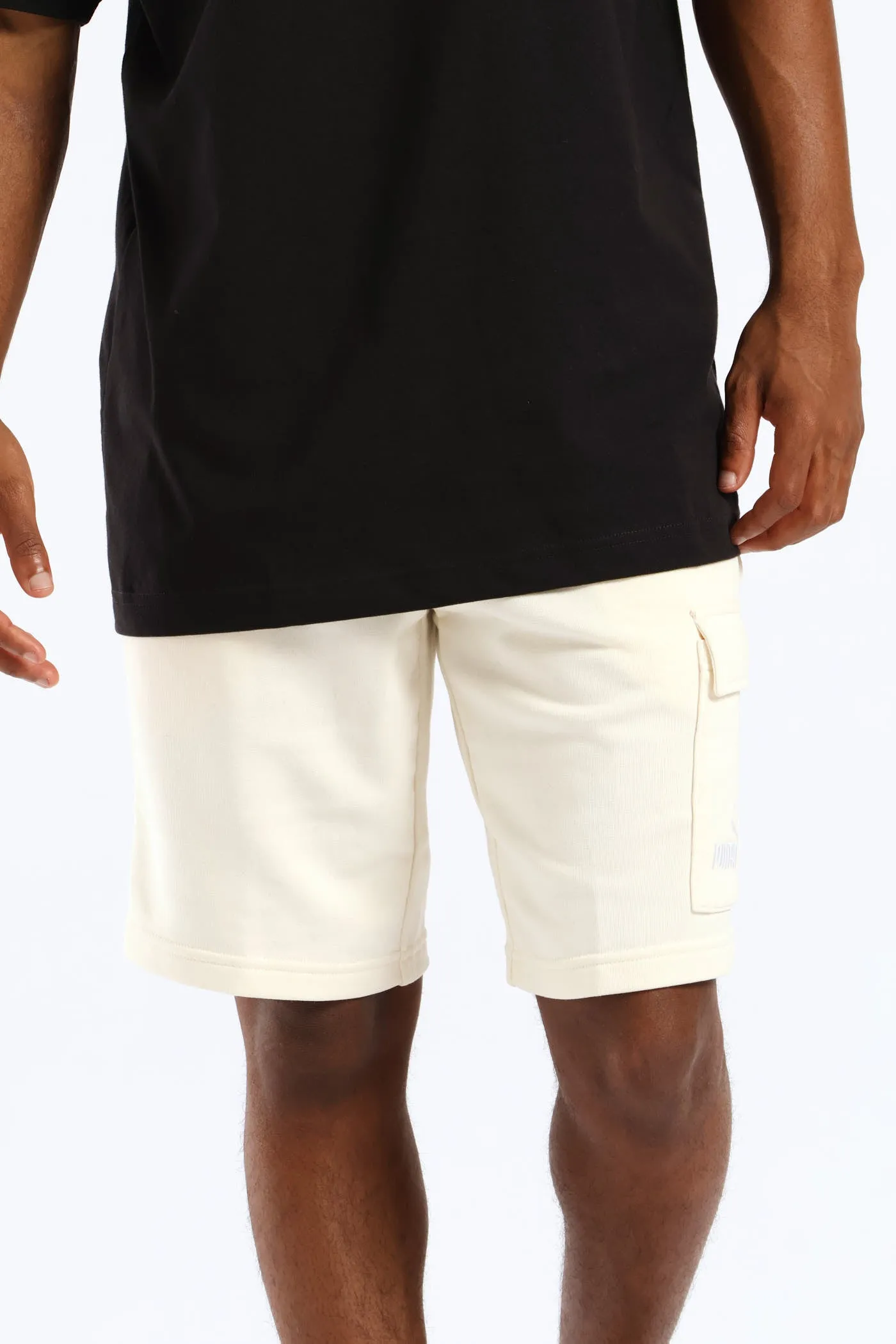Essential No. 1 Logo 10” Cargo Shorts - Off White sold by Edgars