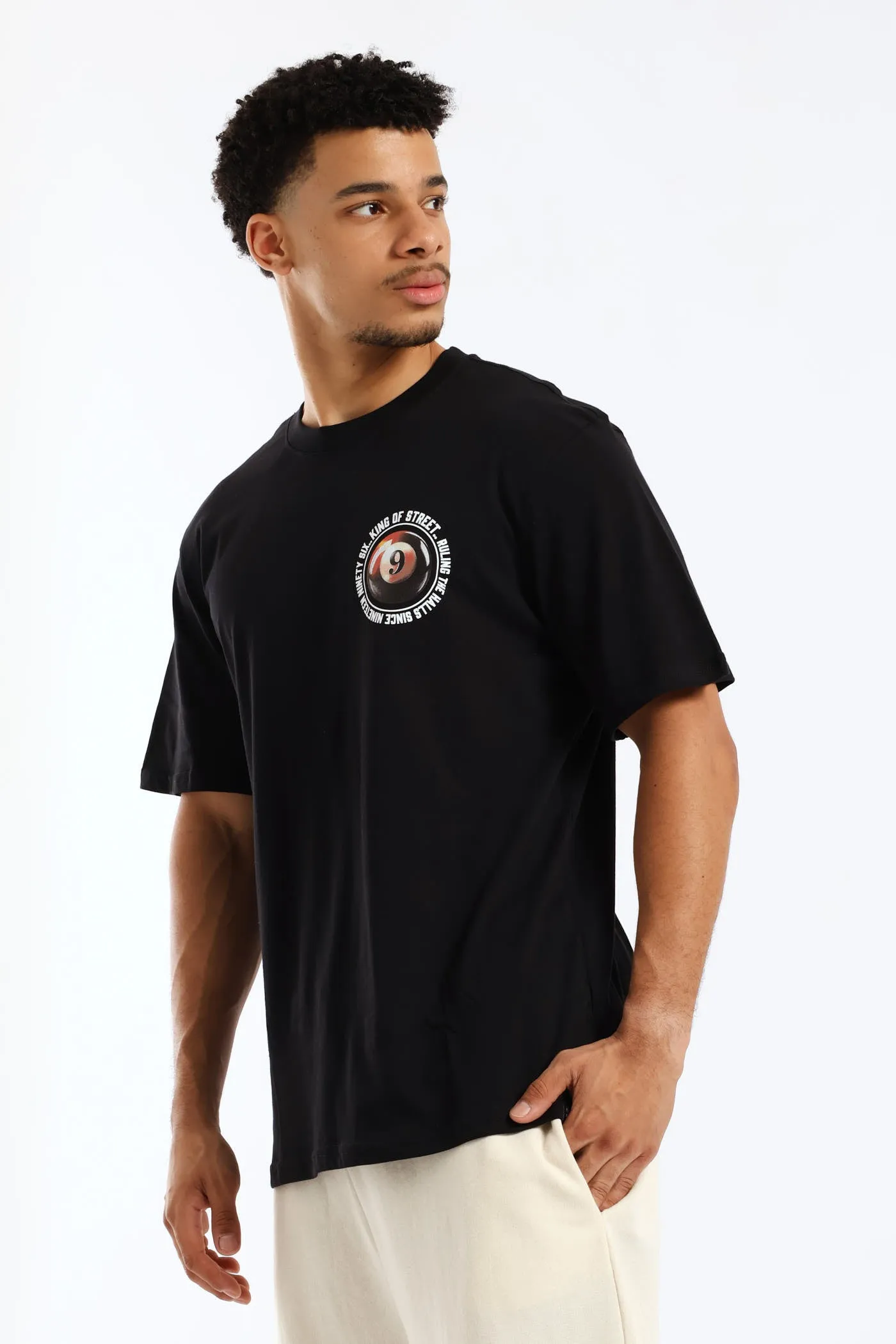 Billards Print Front & Back Tee - Black sold by Edgars product image thumbnail 3
