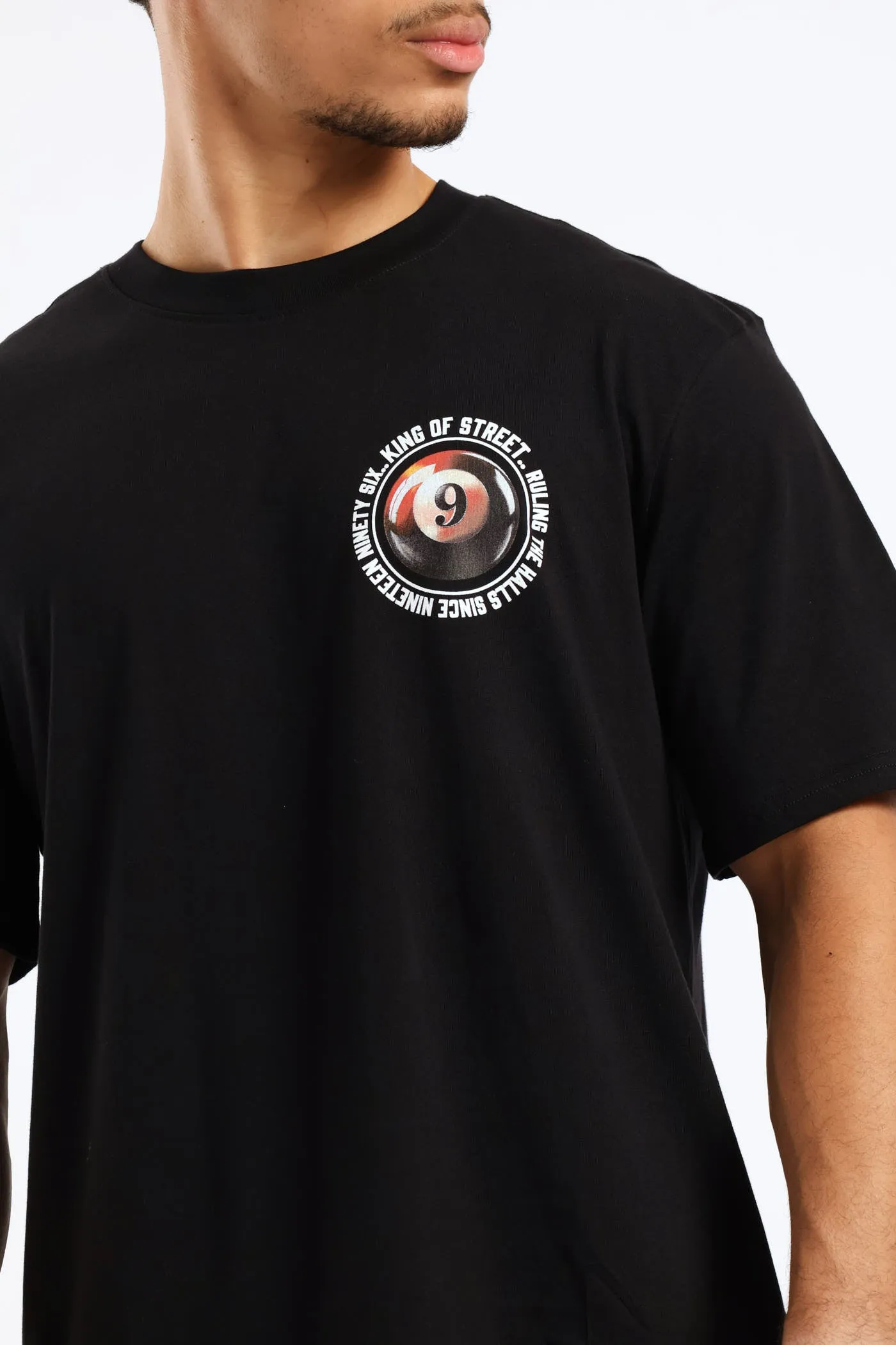 Billards Print Front & Back Tee - Black sold by Edgars product image thumbnail 2