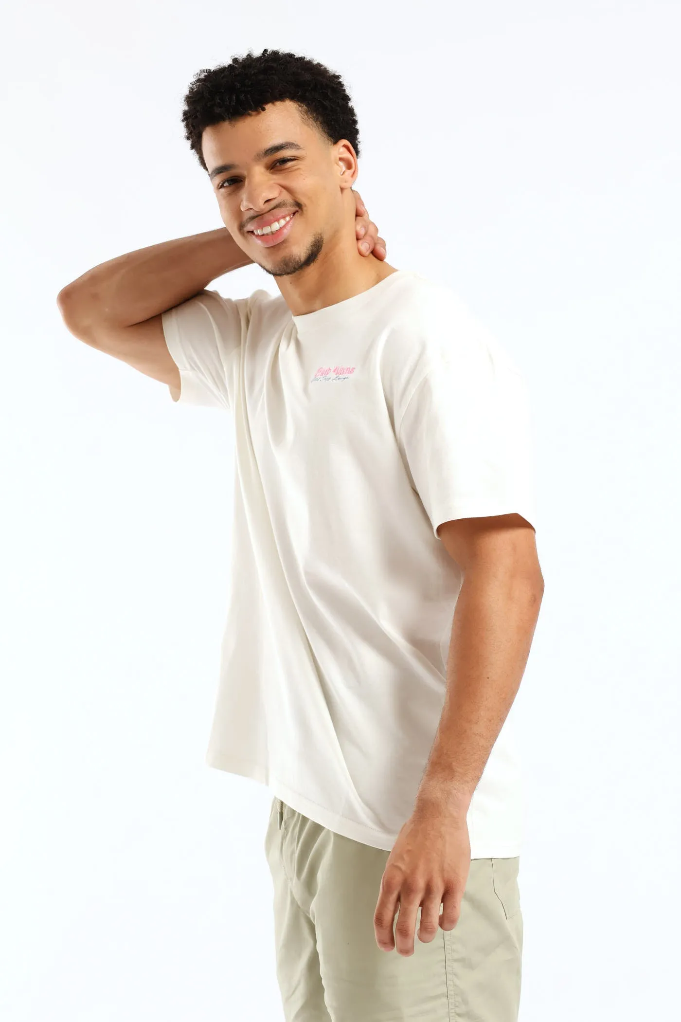 Flower Chello Oversized Tee - Cream sold by Edgars product image thumbnail 5