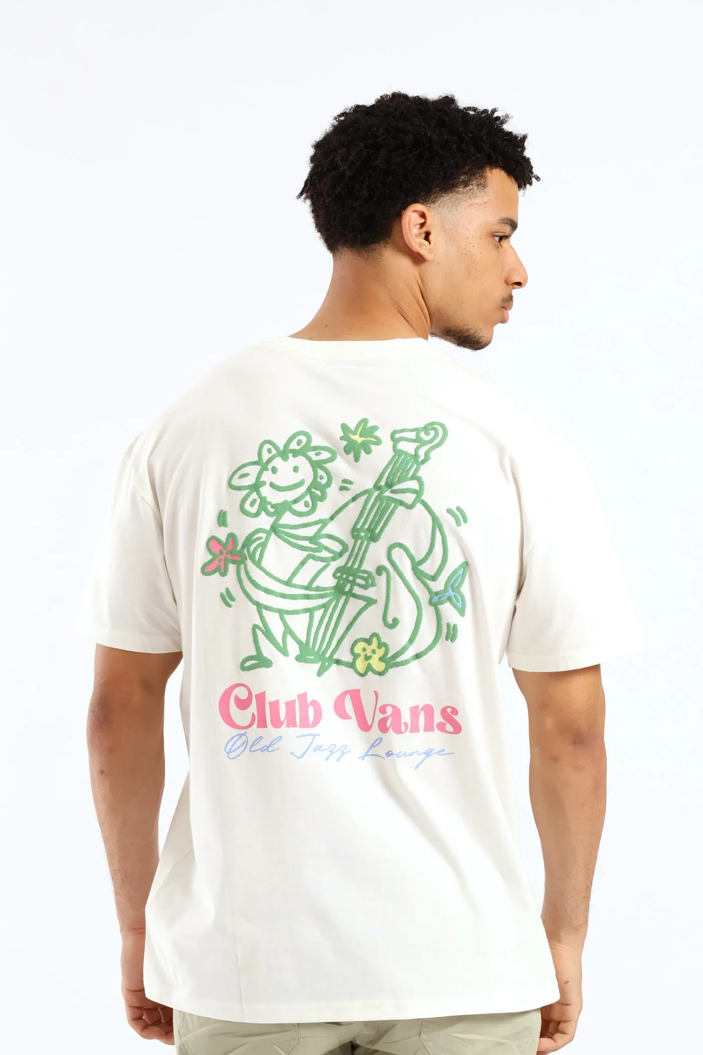 Flower Chello Oversized Tee - Cream sold by Edgars