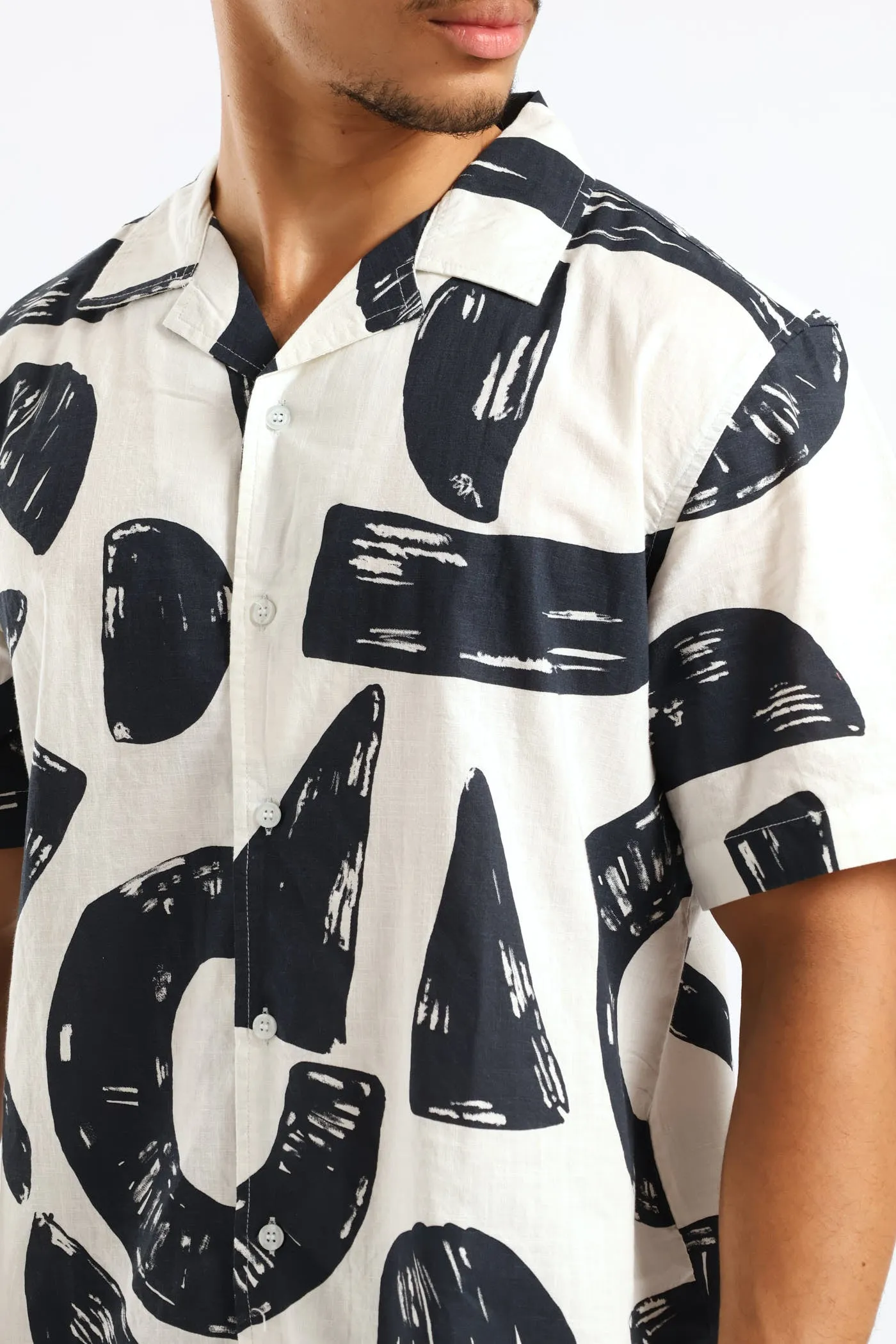 Geo Cotton Shirt - White sold by Edgars product image thumbnail 2