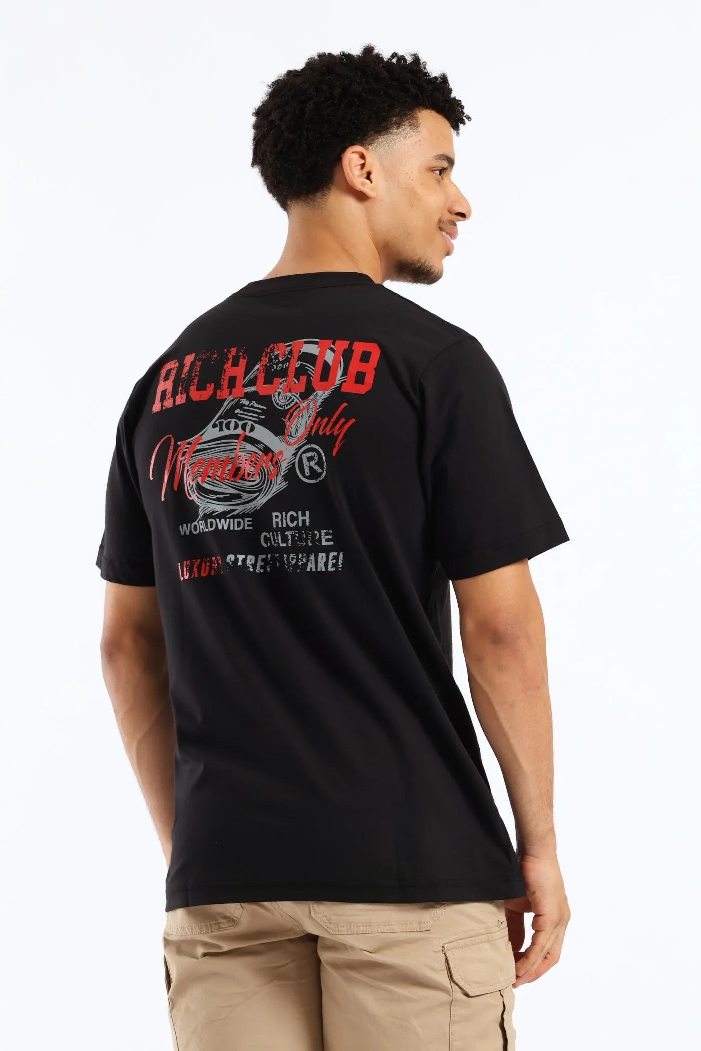 Money Print Front & Back Tee - Black sold by Edgars product image thumbnail 5