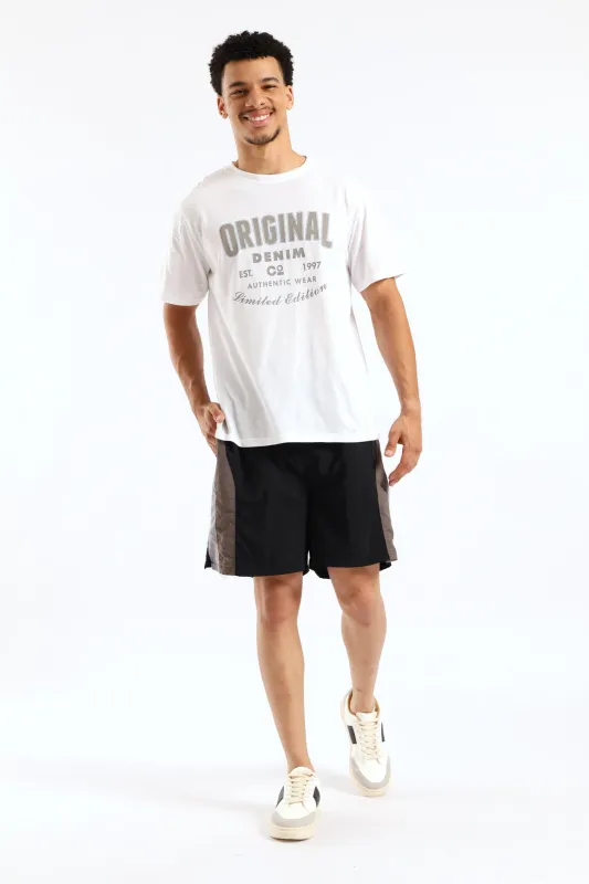 Original Basic Print Tee - White sold by Edgars