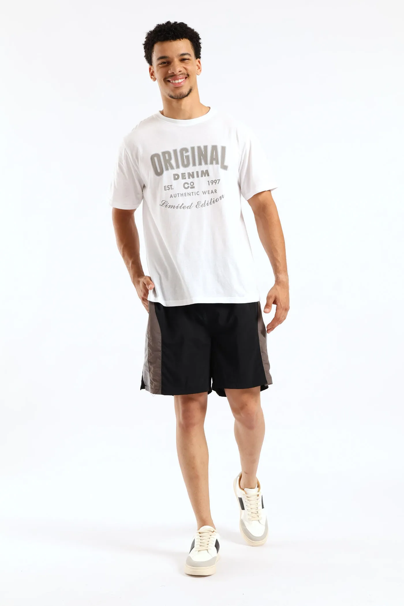 Original Basic Print Tee - White sold by Edgars