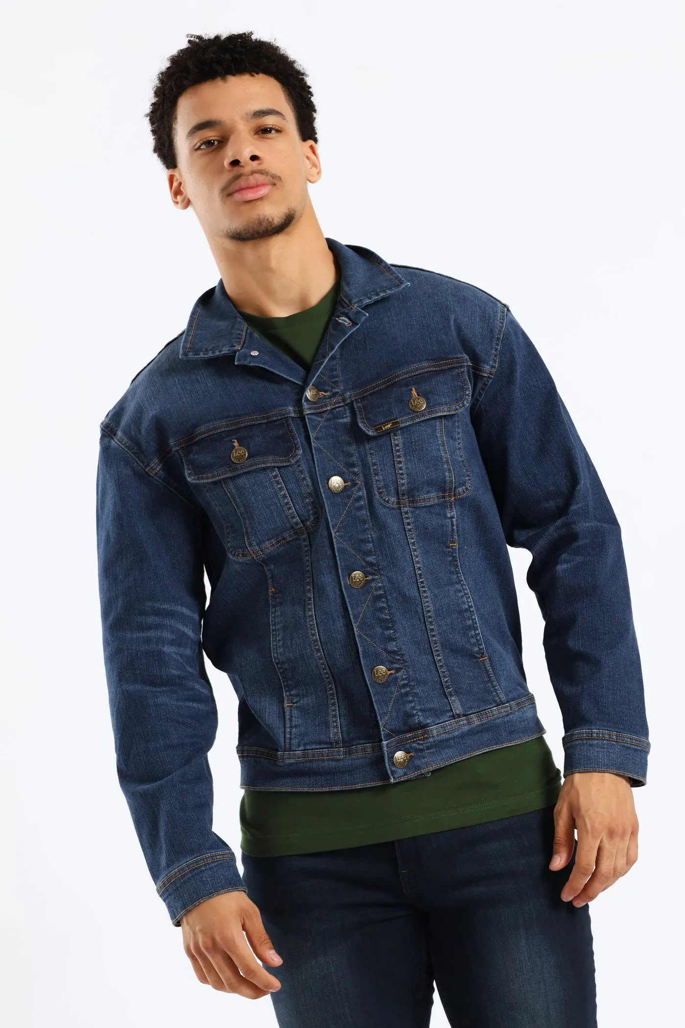 Rider Denim Jacket - Mid Wash sold by Edgars