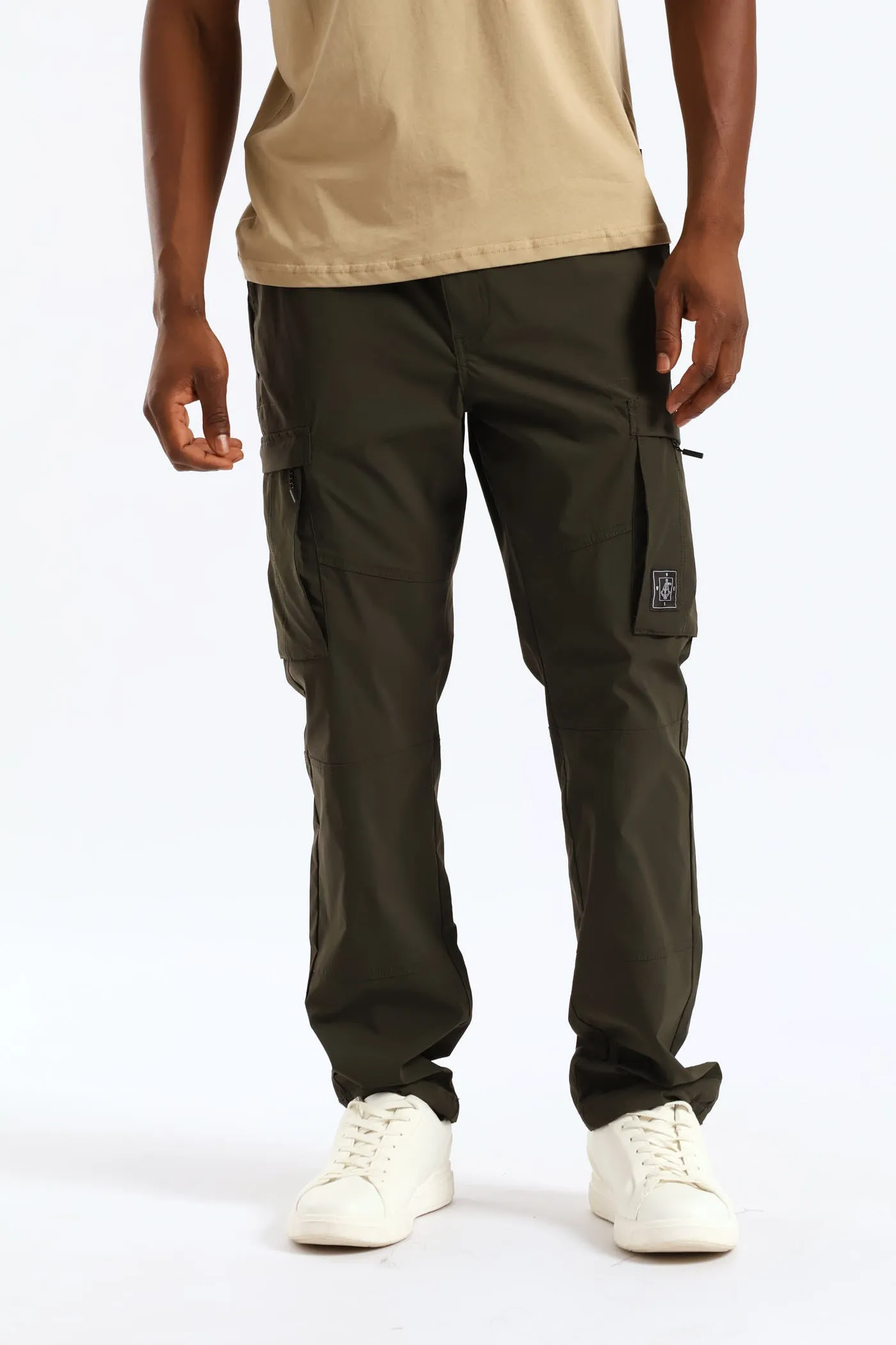 Zip Pocket Tech Utility Cargo Pants - Fatigue sold by Edgars product image thumbnail 2