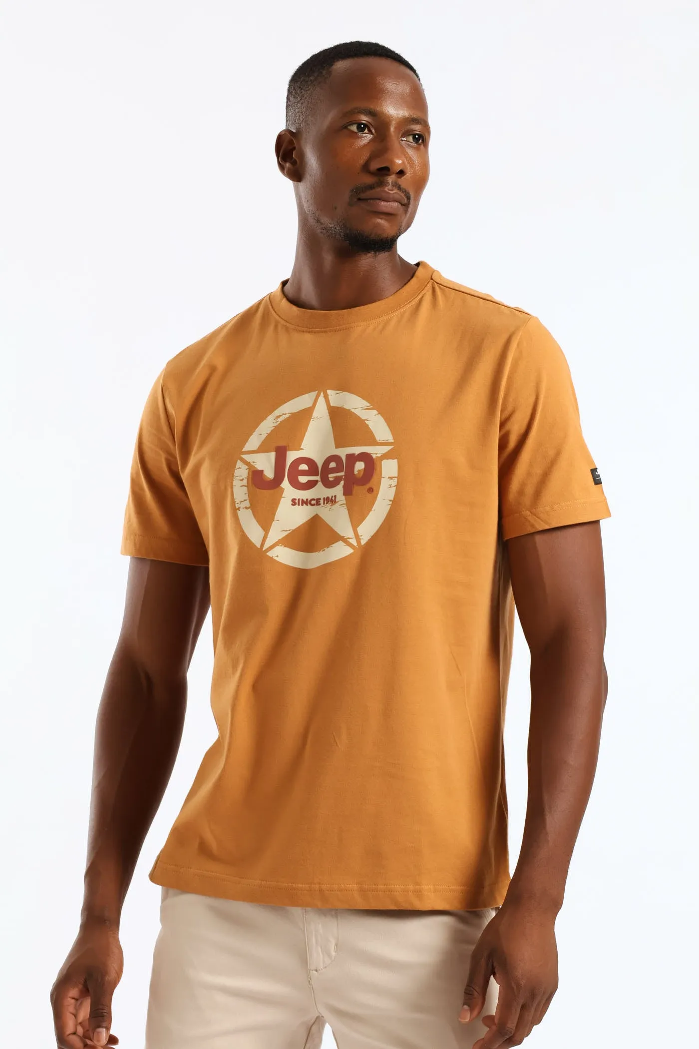 Fashion Star-Circle Graphic Tee - Caramel sold by Edgars