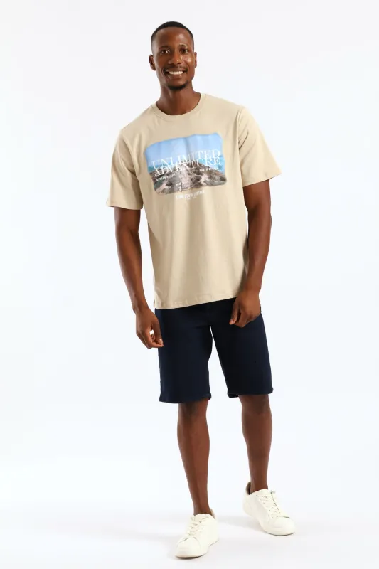 Unlimited Adventure Tee - Stone sold by Edgars