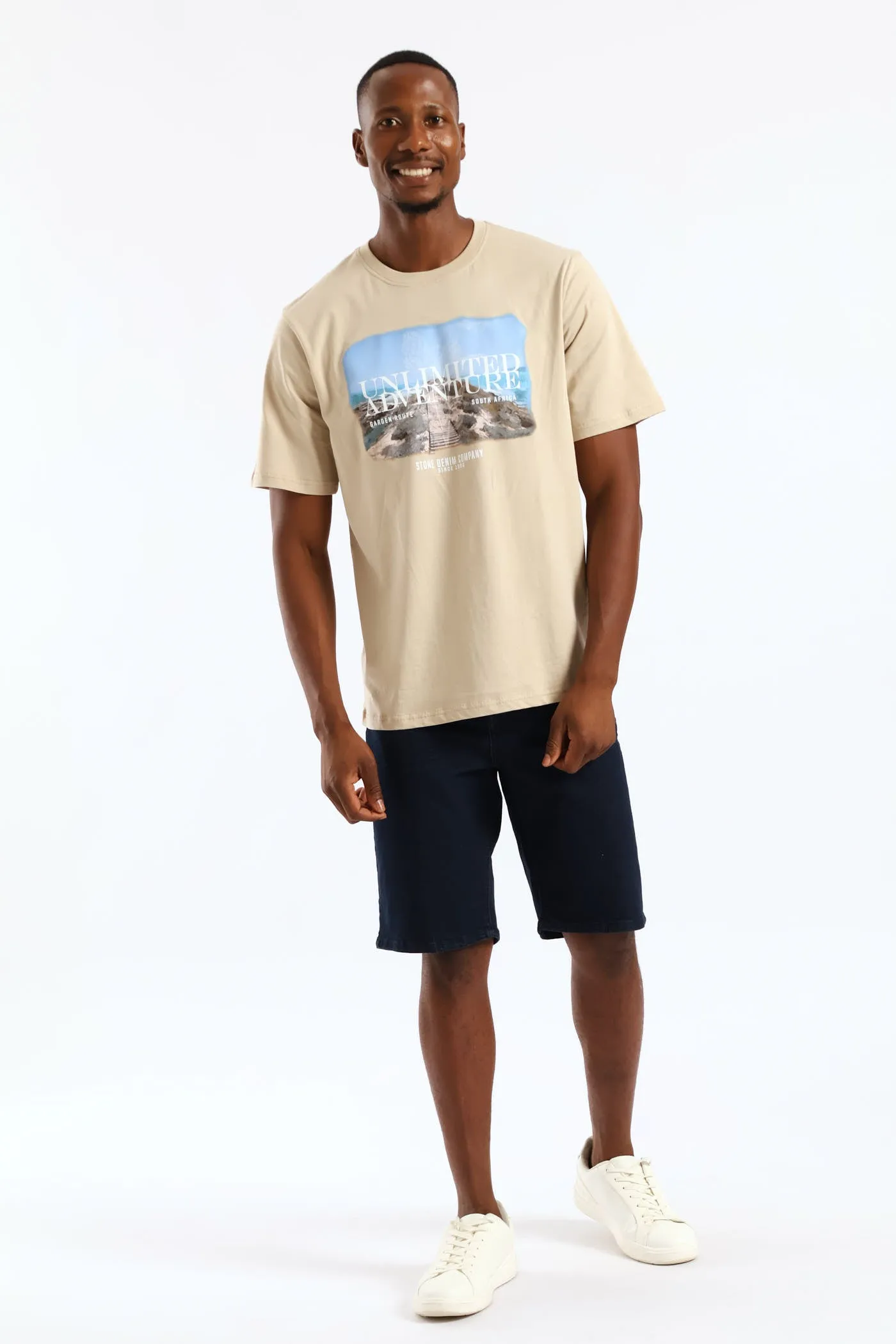 Unlimited Adventure Tee - Stone sold by Edgars