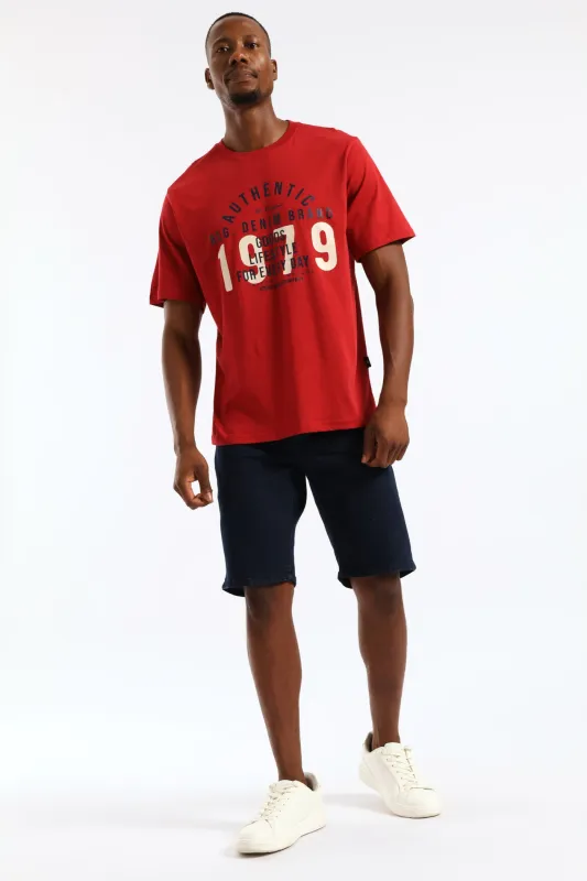 Denim Short - Blue/Black sold by Edgars