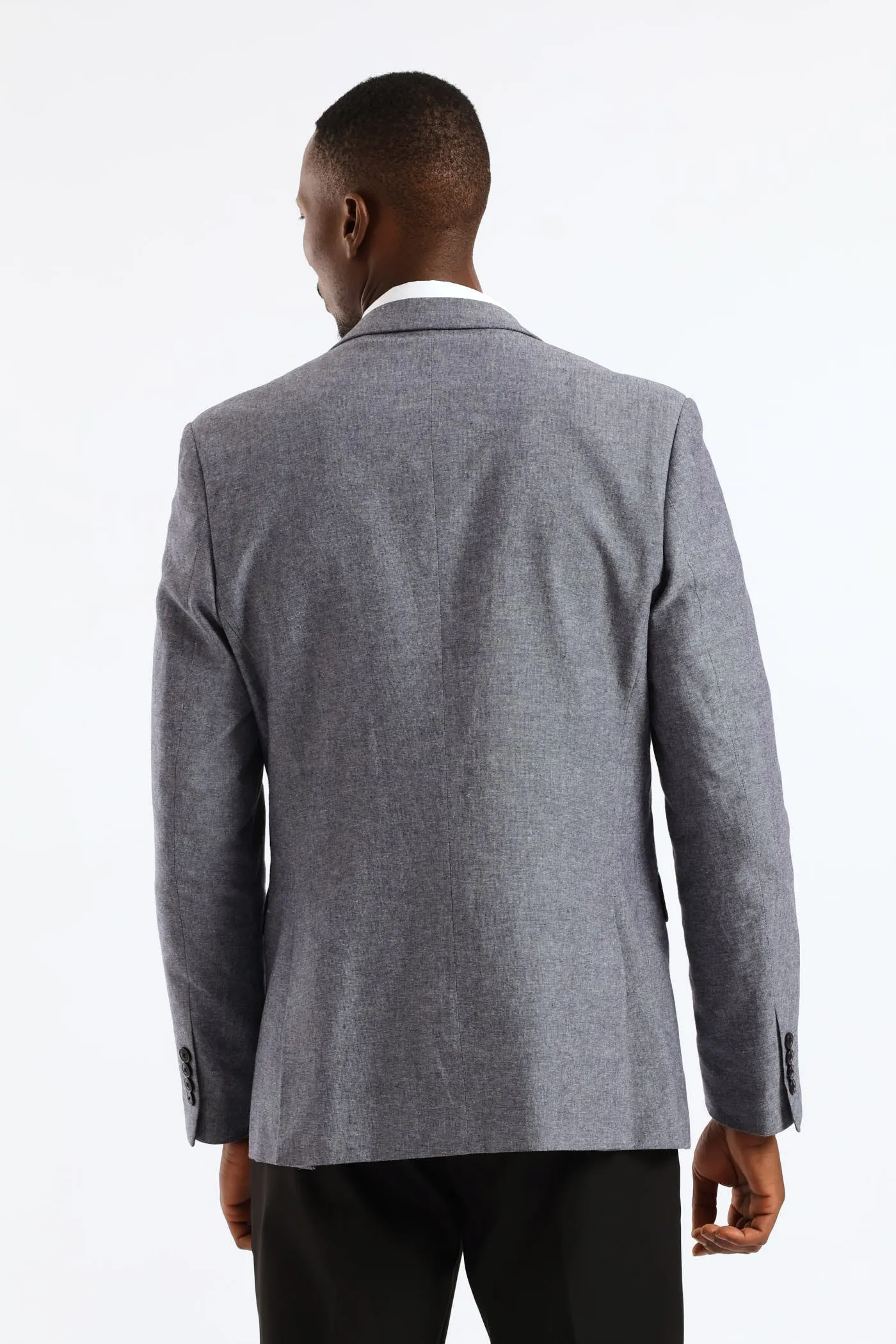 Regular Fit Textured Blazer - Blue sold by Edgars product image thumbnail 4