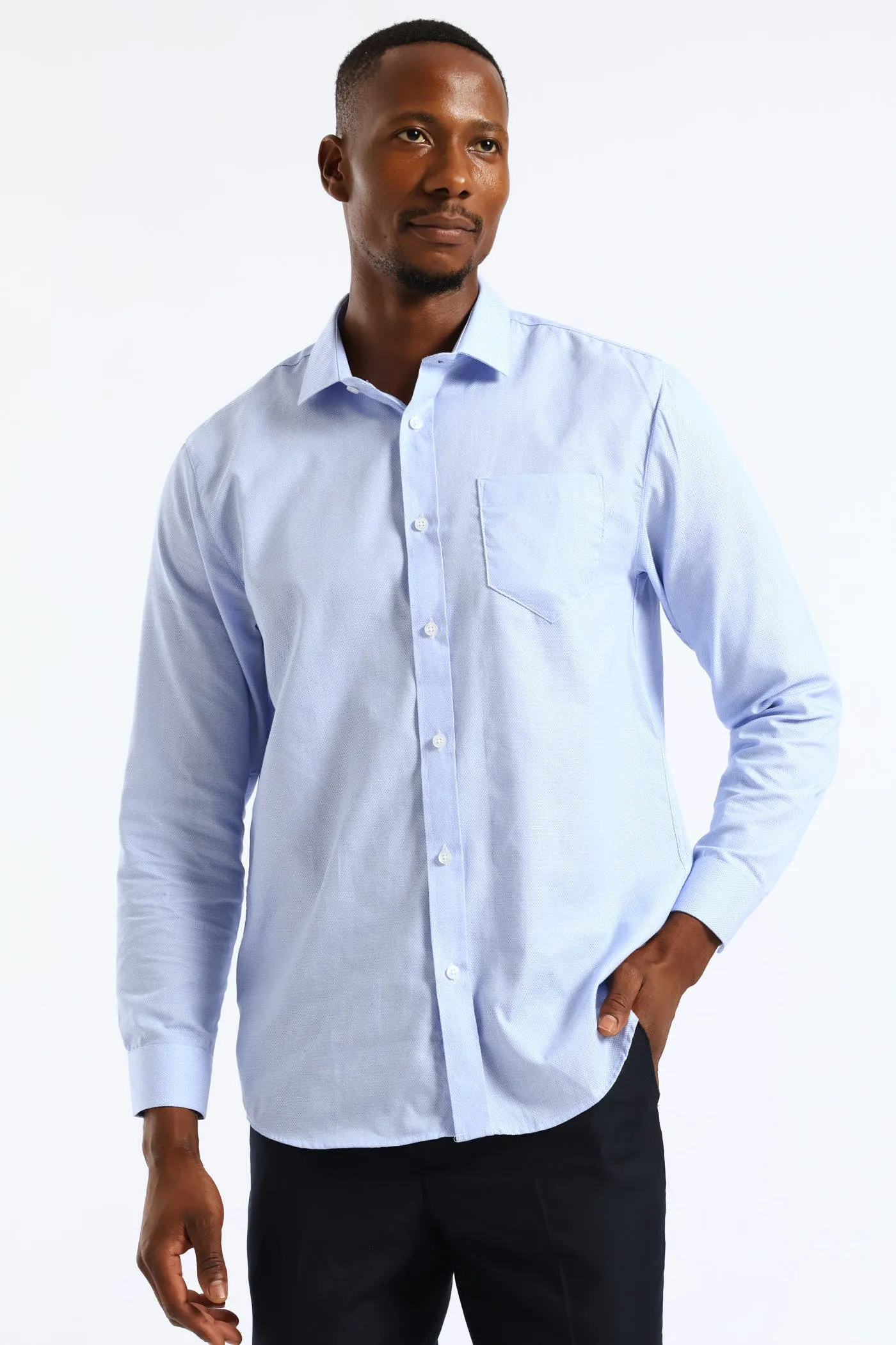 Abstract Check Texture Shirt - Light Blue sold by Edgars product image thumbnail 3