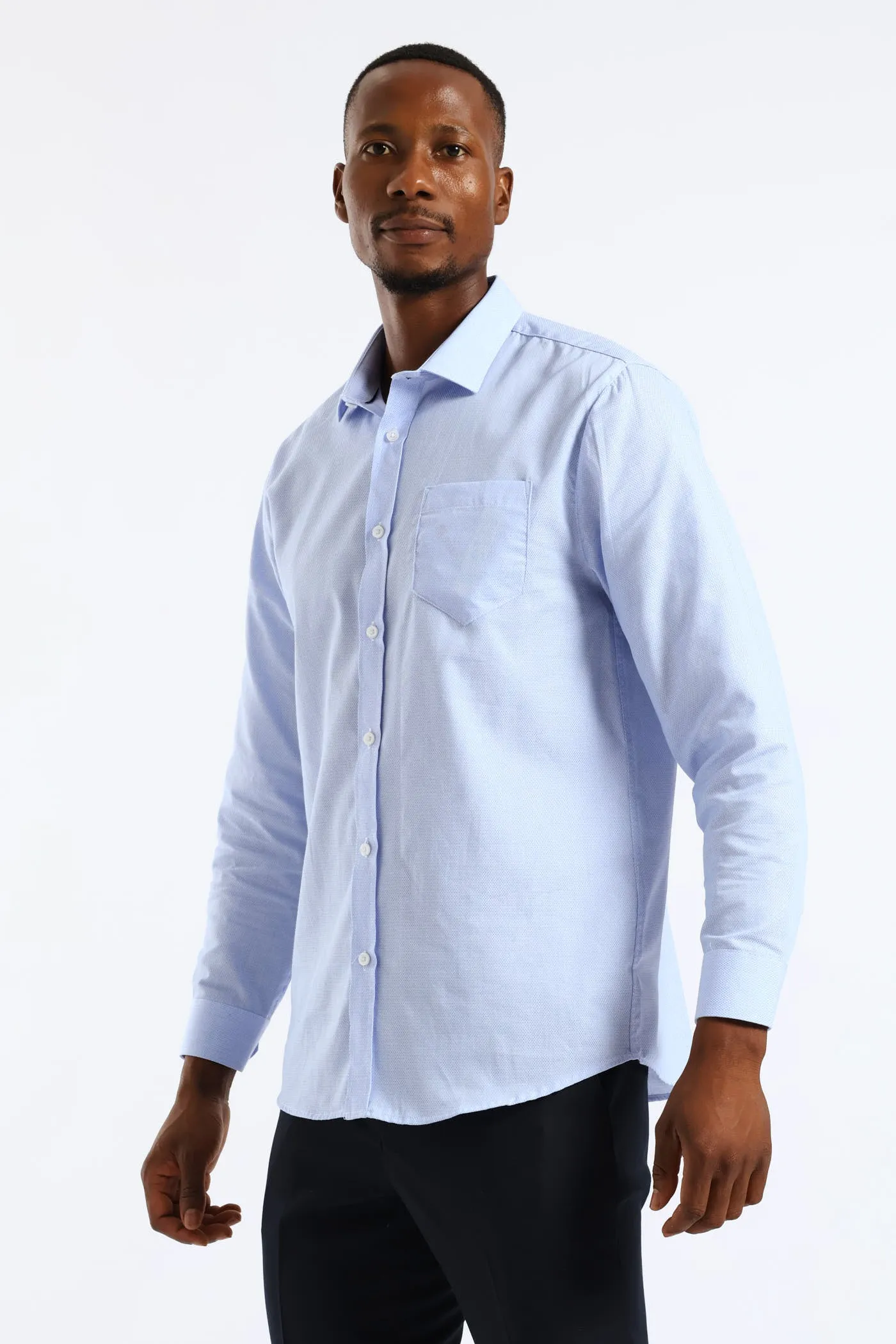 Abstract Check Texture Shirt - Light Blue sold by Edgars product image thumbnail 4