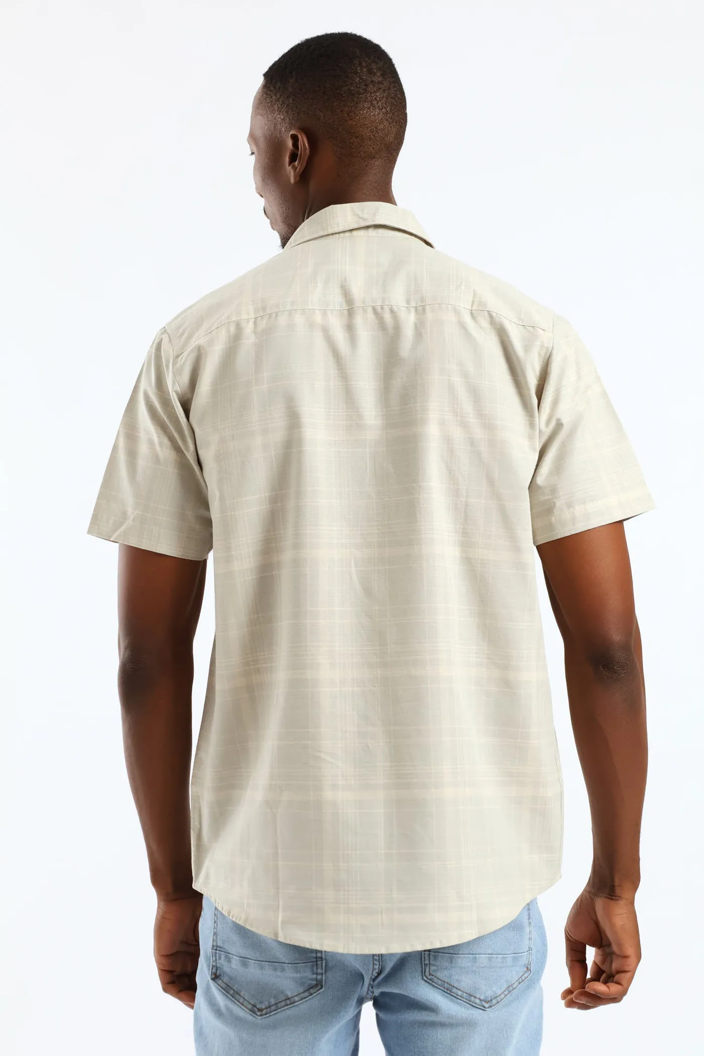 Surf Int Check Resort Shirt - Stone sold by Edgars product image thumbnail 4